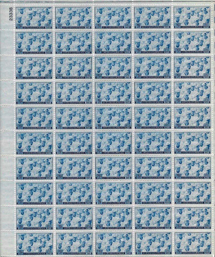US stamp 935 sheet