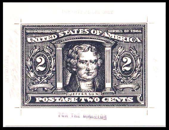 US Stamp #324 - Thomas Jefferson - Louisiana Purchase ExpositionIssue 
